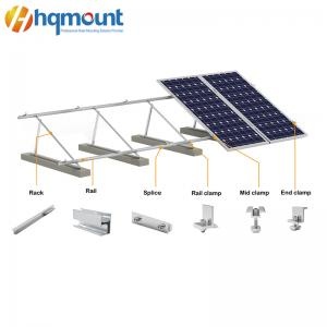 montaje solar de techo plano

