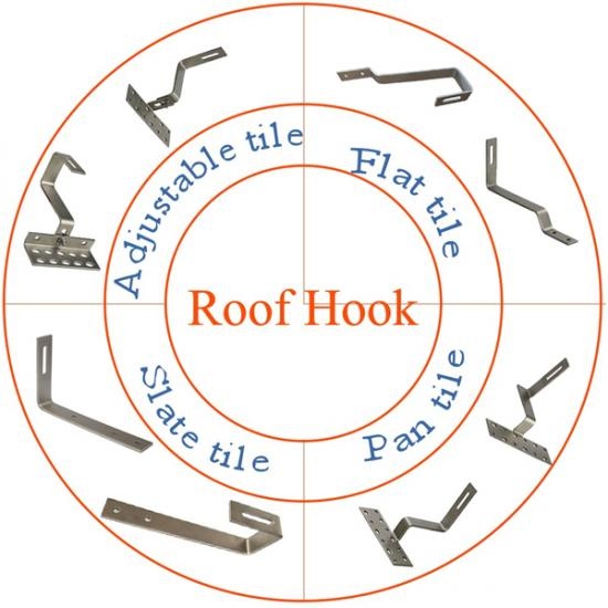 Flat tile hook bracket supplier