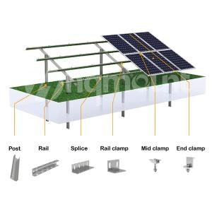 sistema de montaje solar en tierra
