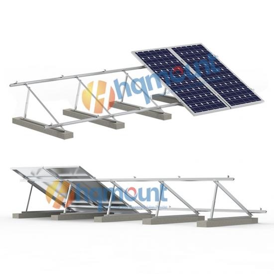 montaje solar de techo plano
