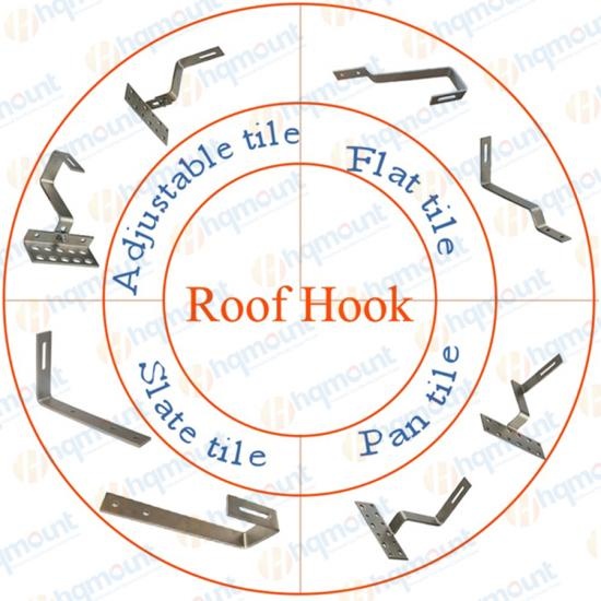 Adjustable Solar Tile Roof Hook