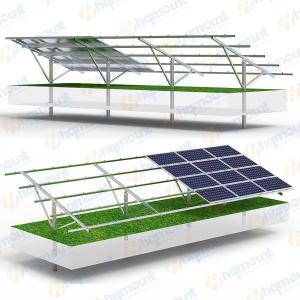 
     montaje en poste de tierra solar
    