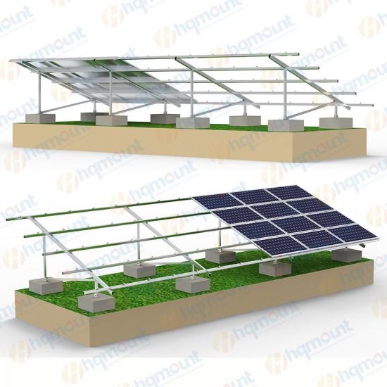 
     estructura de poste de tierra solar comercial
    