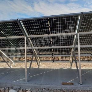 soporte montado con tornillo de tierra solar