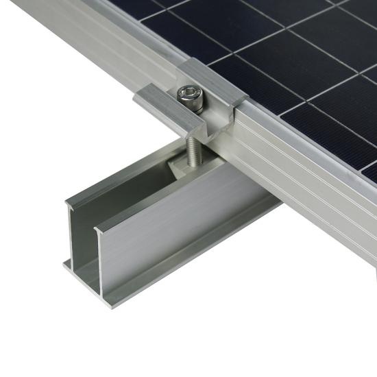 Solar Roof pitched Mounting; short profile; mini rail; short rail; trapezoidal metal roof