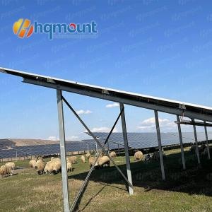 Sistema de montaje en suelo de acero zam