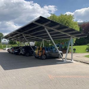 cochera solar de aluminio