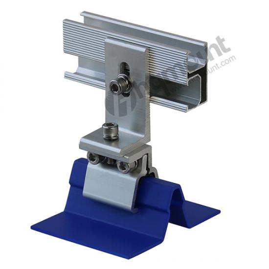 Soportes solares en forma de L de aluminio anodizado para techos metálicos, soporte solar en forma de L, soporte solar comercial para techos metálicos