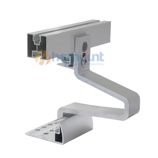Rapid mid clamp on 40x40 rail,Complete system on tile roof