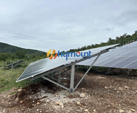 Sistema de montaje en tierra: estabilidad comprobada en condiciones de viento extremo