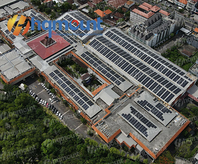 Proyecto de azotea de cubierta de metal solar: 1,5 MW, el más grande de la isla de Bali