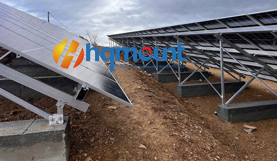 Proyecto de montaje en suelo fotovoltaico con base de hormigón de 2MW