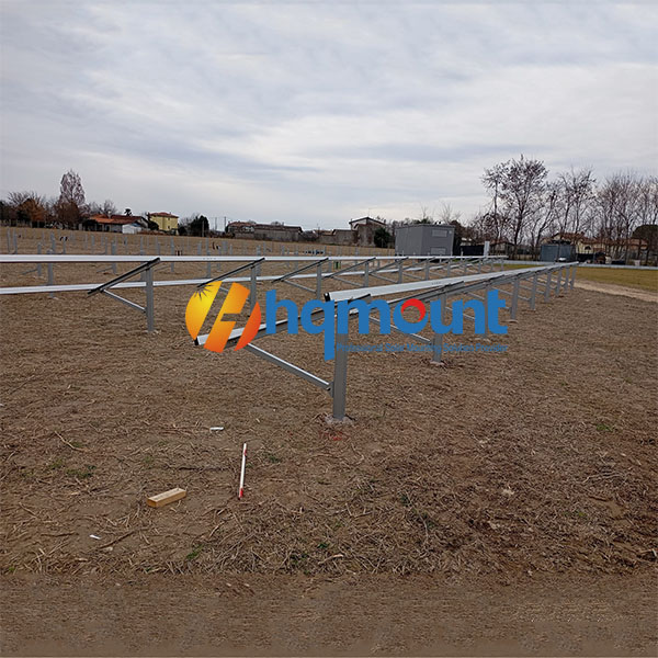 Planta de energía solar de 1 MW GT2 ZAM con perfil personalizado de aluminio y postes de acero