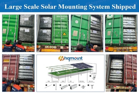 HQ Mount envía 19 contenedores de soportes de montaje de anclaje de tornillo de tierra para paneles solares