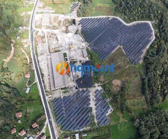 Soporte fotovoltaico de acero ZAM de 5 MW para planta de energía solar