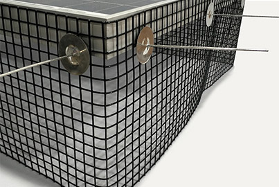montaje de panel solar barrera de ave protector solar critter