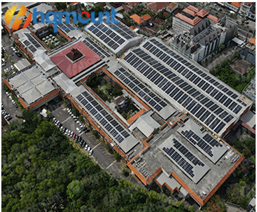 Proyecto de azotea de cubierta de metal solar: 1,5 MW, el más grande de la isla de Bali