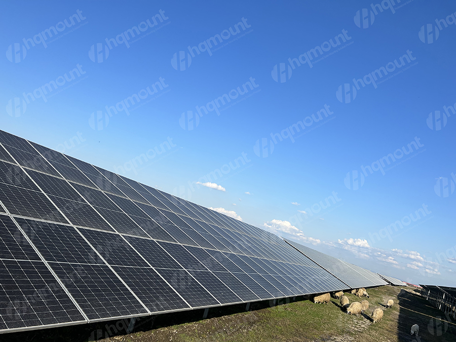 Proyecto de montaje en suelo fotovoltaico de granja solar de 25MW