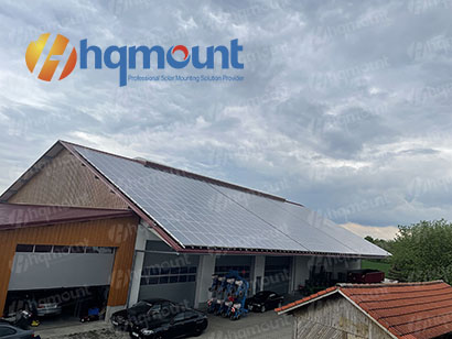 Sistema de montaje solar de 200KW para techo inclinado
