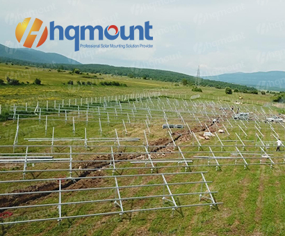 proyecto de soporte de montaje de tornillo de tierra solar
