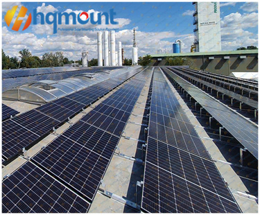 Solución de montaje de techo de hormigón con balasto solar de montaje HQ de 1MW